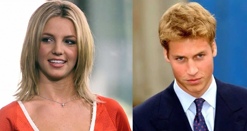 The media recalled the 'cyber romance' of Britney Spears and Prince William, which they had in their youth 9