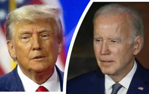 Donald Trump called for an end to joking about Joe Biden after his fall on stage 15
