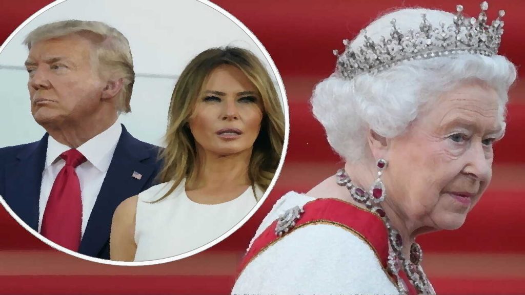 It has been revealed that Queen Elizabeth spoke about Donald and Melania Trump 1